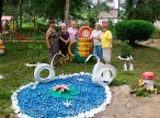 Бабочки на клумбах